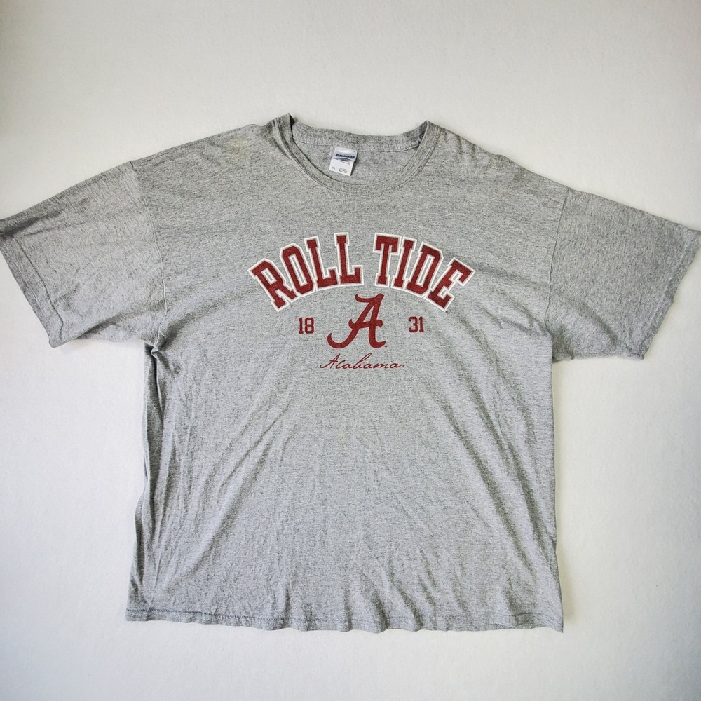 Alabama Roll Tide T-Shirt Men 2XL Gray NCAA College Football Officially Licensed